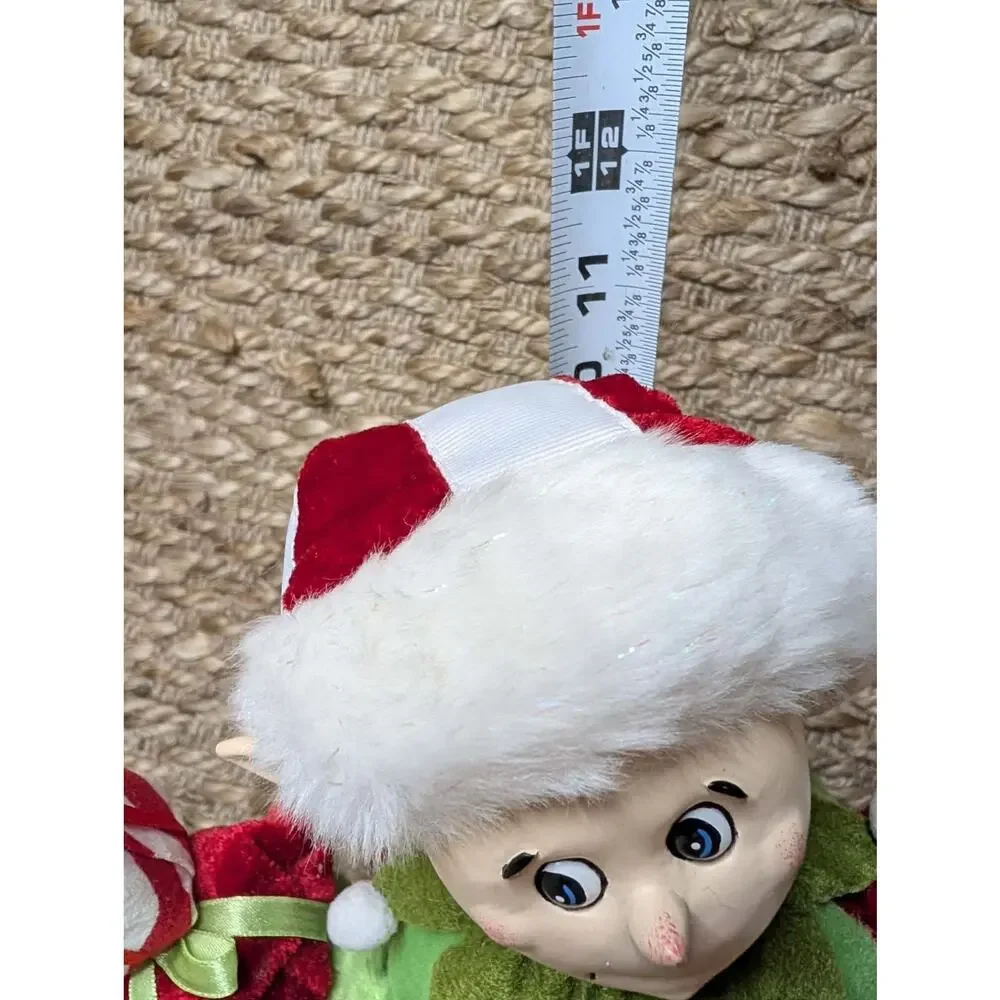 NEW! Plus Christmas Pixie Elf Tree Topper Bells Holiday Decor Unique Gift 11
